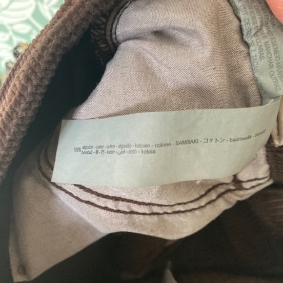 Zara dark brown wide leg corduroy trousers - Picture 4 of 4